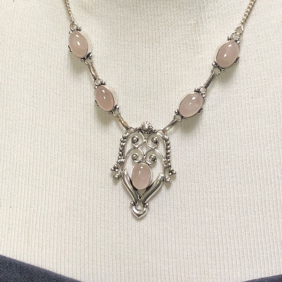 Robin's Nest Jewels Jewelry - SOLD Rose quartz necklace